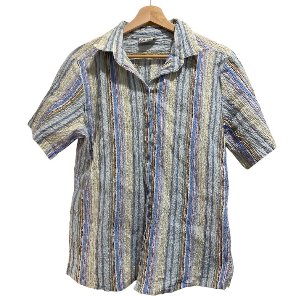 VINTAGE ALL HOURS STRIPED SHIRT SIZE XL